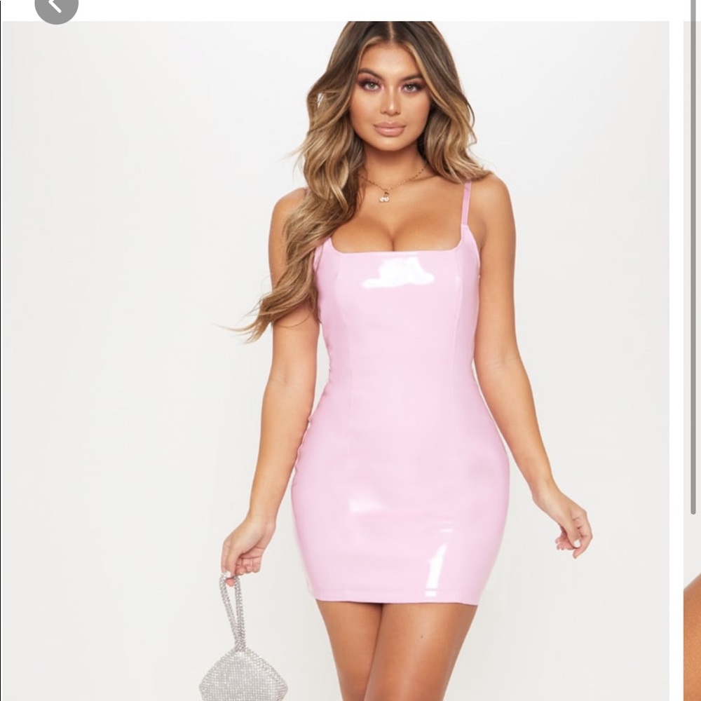 Pink body con dress from Pretty little thing
